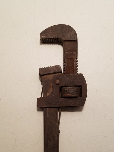 Antiker ECHTER WERT * Nr. 18 - verstellbare 18" Rohrzange 4,5 Pfund Klempner/Mechaniker - Bild 8 von 11