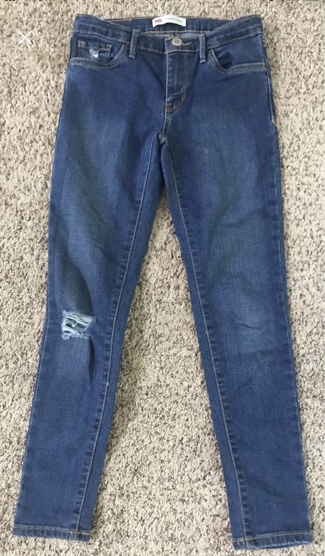 NWOT Girls Levi’s Super Skinny Distressed Jeans NEW! Sz 10