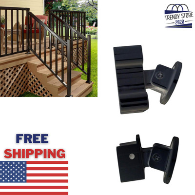 Aluminum Stair Hand And Base Rail Bracket Black Durable ...