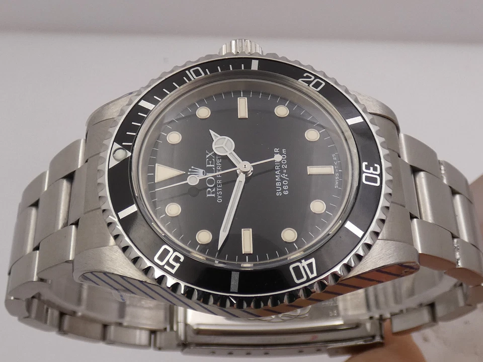 ROLEX SUBMARINER 5513 SERVICED IN ROLEX FULLY STICKERED 1988 AUTOMATICO OROLOGIO - Immagine 2 di 4
