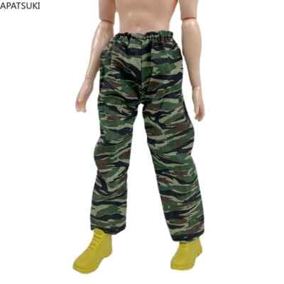 Grün Tarnfarbe-Hose Kleidung für Ken Junge Puppe Outfit Hosen 1/6 Puppen Zubehör