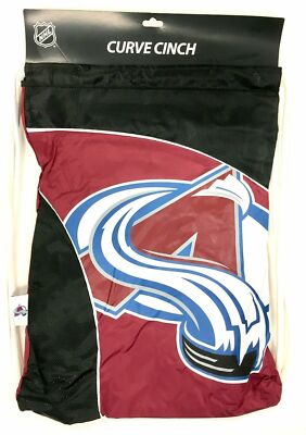 Colorado Avalanche Curve Cinch Sack Backpack Back Pack Pool Gym Tote Bag New