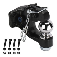 Onltco Pintle Hook 10 Ton Combination Hitch Ball 2-516 Hook 12000 Lbs