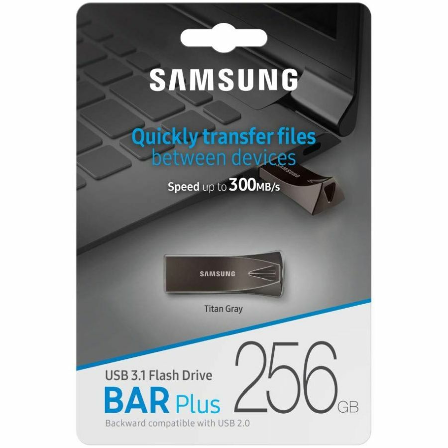 Samsung Bar Plus 256GB USB 3.1 Flash Drive Speed up to 300MB/s MUF256BE4APC