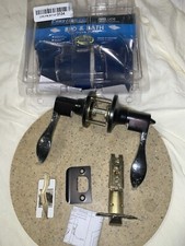 Constructor Prelude Privacy Lever Door Lock with Knob Handle Lockset- Oil Rub...