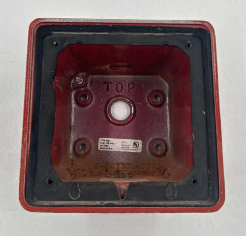 Vintage USED Est Edwards 757A-WB Surface Metal Back Box (Red) | eBay