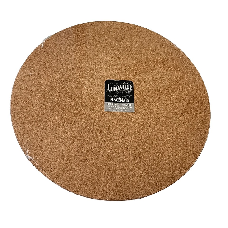 Envogue Set of 4 Skulls Day of‎ the Dead Cork Round Fall Halloween