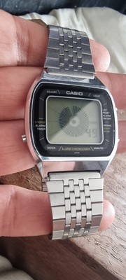 Vintage Casio A201 Moduł zegarka 103 Niebieski zegarek Thunder