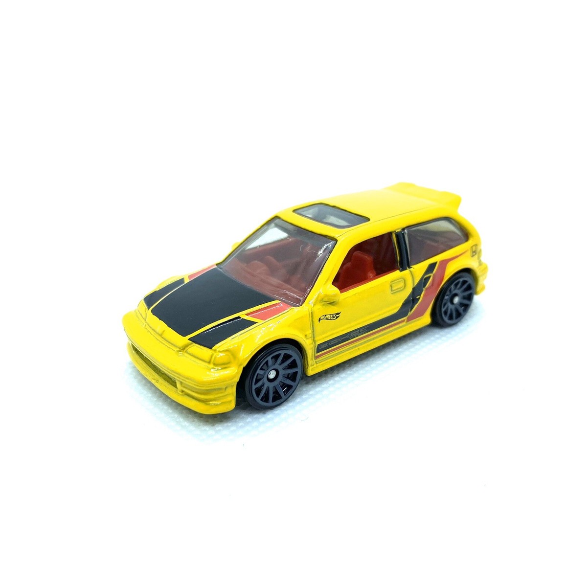 Hot Wheels Honda Civic EF Yellow Custom Wheels | eBay