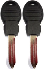 2 NEW UNCUT REMOTE REPLACEMENT FOBIK TRANSPONDER CHIP IGNITION KEY BLADE BLANK 