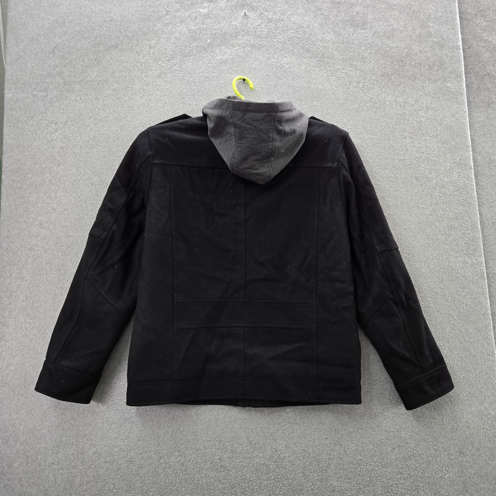 Levi's Men Jacket L Black Polyester Wool Fleece U… - image 11