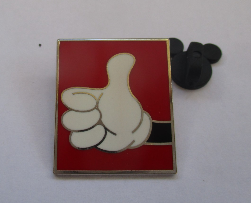 Disney Pin Mickey Mouse  Thumbs Up Hand White Glove