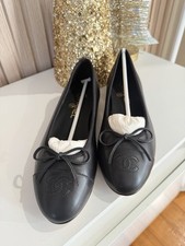 Chanel Black Ballet Flats Size 39 Chanel Black Ballet Flats Size 39 - Image 1