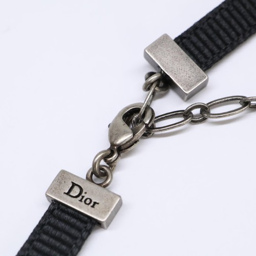 Christian Dior Star Choker (necklace) Antique Silver Color/Blue/Black - Picture 5 of 7