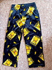 Boys "PIKACHU/POKEMON" PAJAMA BOTTOMS XS 4-5  PAJAMAS Pocket, Super Soft