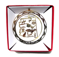 Arizona Ornament Brass State Landmarks Kokopelli Phoenix Grand Canyon Tombstone