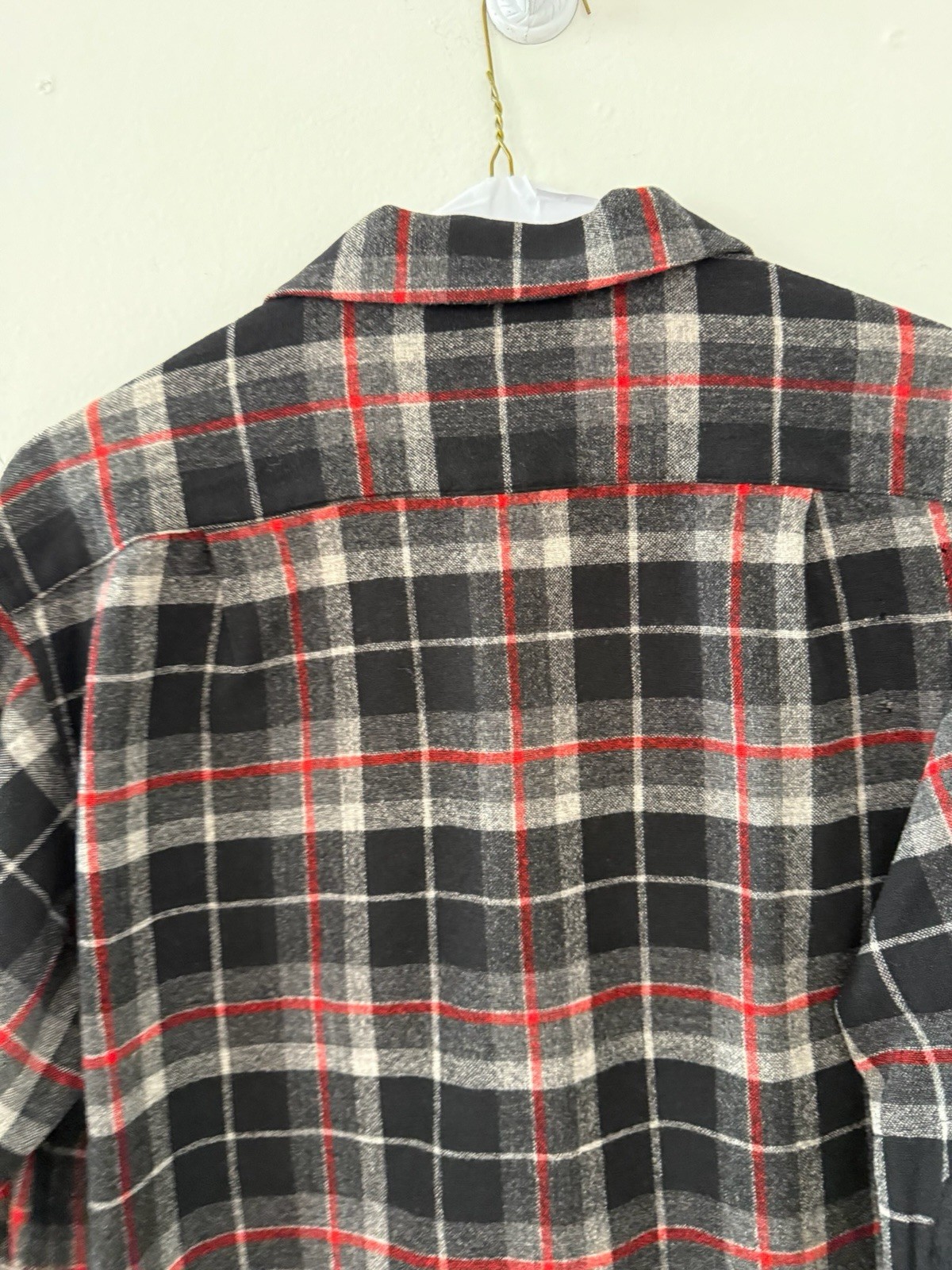 1950s 60s Pendleton Shadow Plaid Wool Loop Collar… - image 19