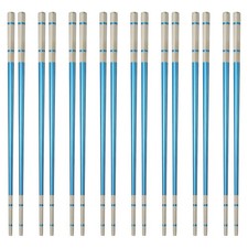 8 par pałeczek ze stali nierdzewnej 23,5cm / 9,25", niebieskich