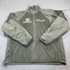 Military Jacket Men XXL Green Polartec Fleece Tactical Cold Weather Layer ECWCS