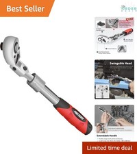 3/8-Inch Drive Locking Flexible Extendable Ratchet Wrench Reversible