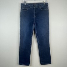 Ralph Lauren Jeans Co Premium Classic Straight Jeans 10 Dark Wash Denim Mid Rise