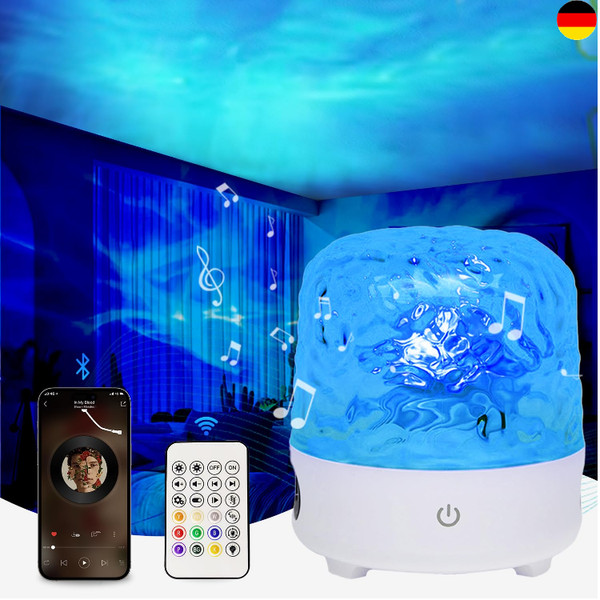 Kinder-Led-Sternenhimmel-Projektor, Rgb-3D-Ozeanwellen-Lichtprojektor Bluetooth-image