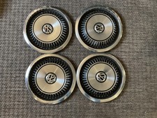 Set Of 4 70s 80s Vw Volkswagen 14 Hubcaps Rabbit Dasher Hubcaps. Like New