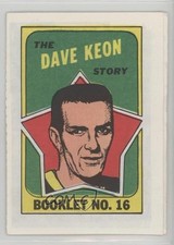 1971-72 Topps Booklet Dave Keon #16 HOF 0q3