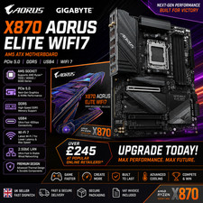 Gigabyte X870 AORUS ELITE WIFI7 AM5 ATX Motherboard PCIe 5.0 DDR5 USB4