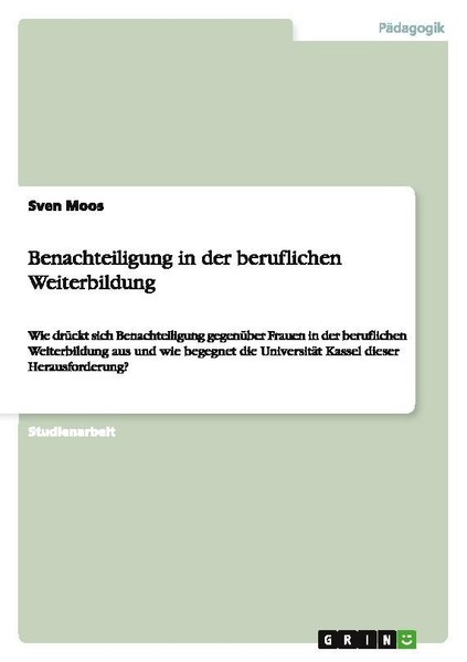 Benachteiligung In Der Beruflichen Weiterbildung Sven Moos-image