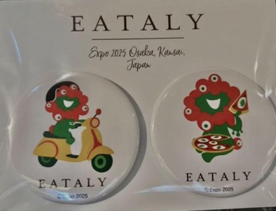Myakumyaku Eataly Magnet EATALY Expo 2025 Collectible Badge Set