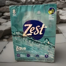 Zest Aqua Bath Soap, 8-Bar Pack, 4 oz Each, 32 oz