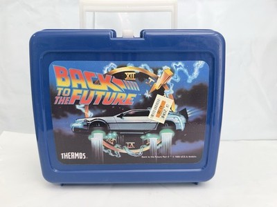 Vintage 1989 BACK TO THE FUTURE II Plastic Lunch Box with Thermos & Insert New