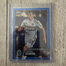 2023 Topps Chrome MLS - Andres Cubas #78 Blue Wave Refractor /199 (RC)