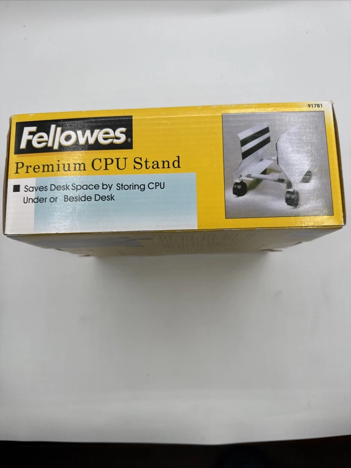 Soporte de CPU móvil Fellowes soporte de torre de computadora con ruedas giratorias se adapta a la mayoría de las PC Foto 4 de 4