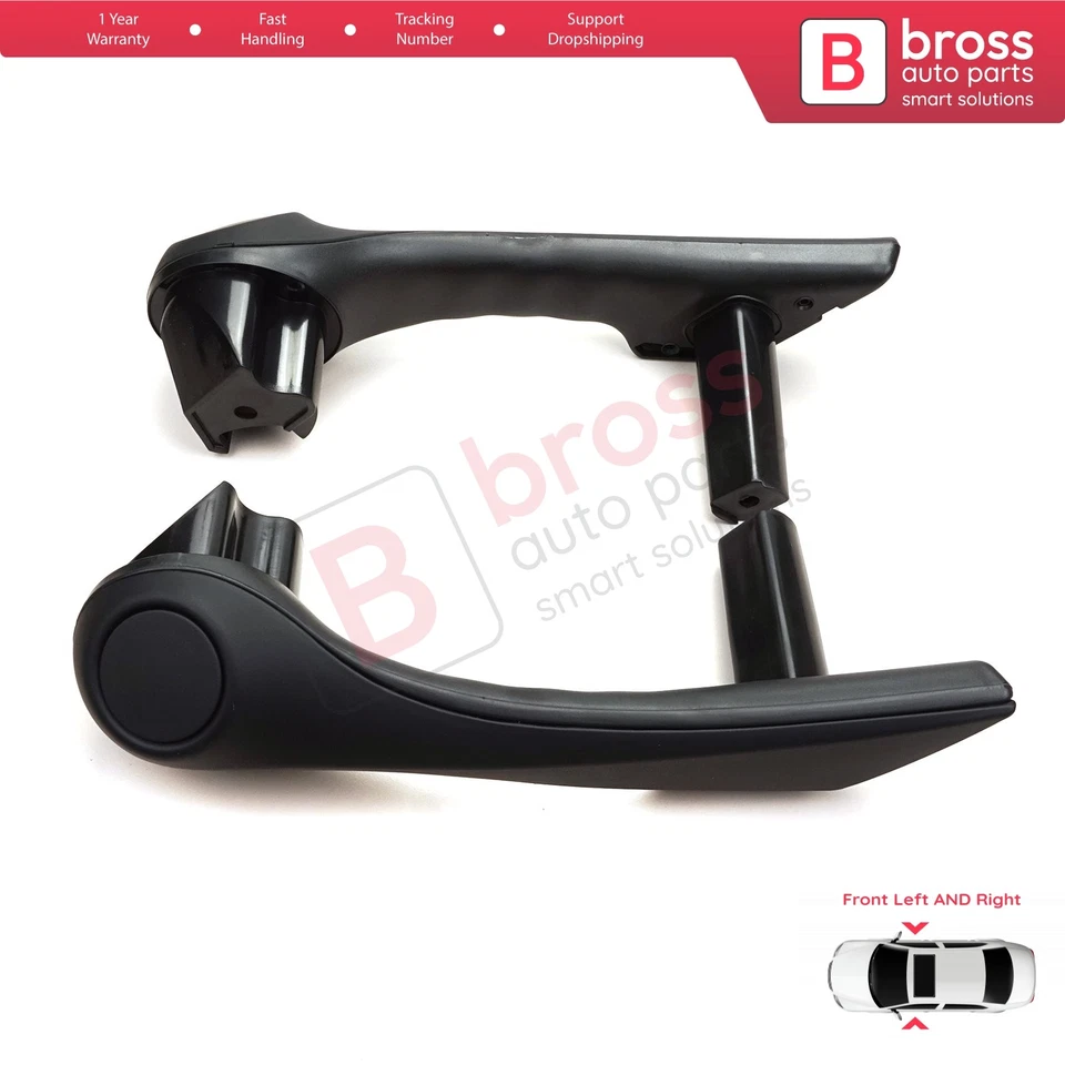 Manija de sujeción de puerta interior delantera negra izquierda derecha para Renault Megane MK2 7701475315 Foto 4 de 4