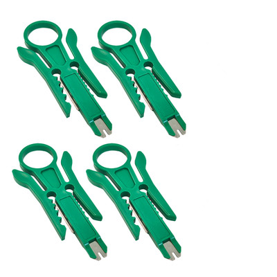 4pcs MultiFunctional Network Module Wiring Cutter Ethernet Cable Stripping Knife