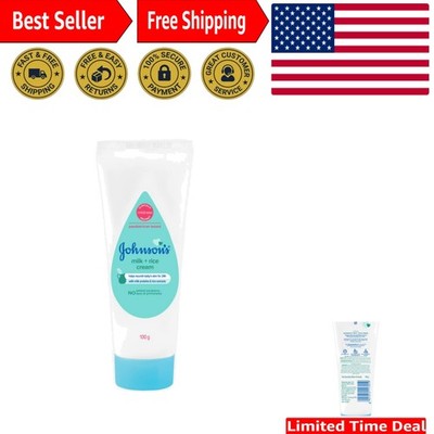 Gentle Johnson's Baby Cream 100g - Enriched with Milk & Vitamin E for Soft Skin