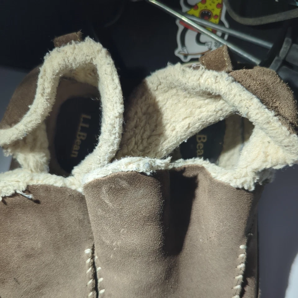 L.L. Zapatillas Bean Mountain Moc ¡Tan cálidas! #510523 marrón oscuro suela dura 9M para mujer Foto 2 de 4