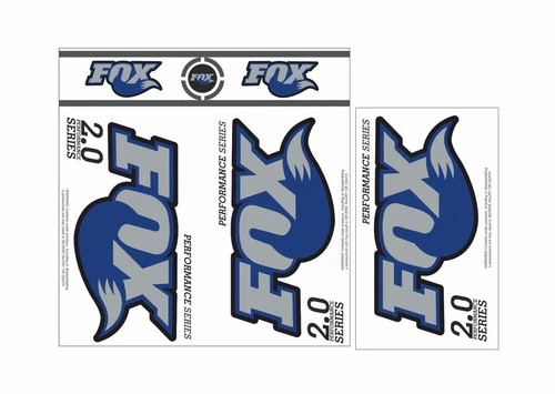 Fox 2.0 Performance Series Shock Decal Stickers White Black