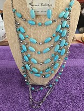 Hannah Collection Necklace And Earring Set. Costume