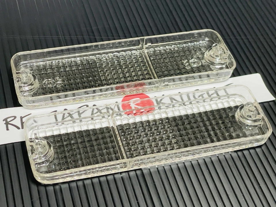 JUEGO DE PAR DE LENTES TRANSPARENTES LUZ INTERMITENTE FRONTAL PARA 79 80 81 82 MAZDA RX7 RX-7 SA22 Foto 3 de 4