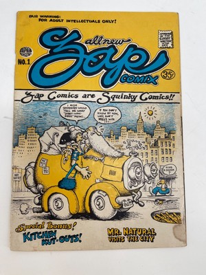 Zap Comix #1 (1968, Apex Novelties)   Underground Comix Landmark! 3rd Printing,