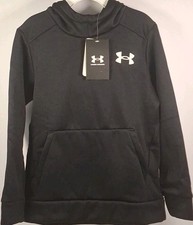 Under Armour 1379801 Boys' XS Fleece Graphic HD Hoodie, 001 Black/White