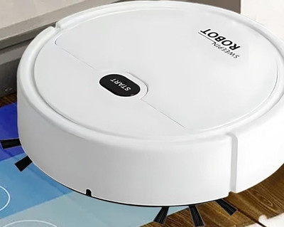 Sweeping Robot Robotic Vacuum Cleaner, Bagless Cordless, Mopping, White