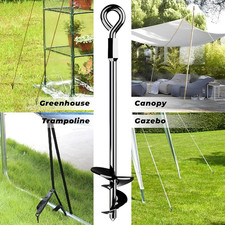 15" Ground Anchors Screw-In Heavy Duty High Winds Stakes Earth Sheds Swing Sets