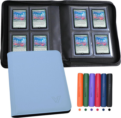 Toploader Binder 4 Pocket,Holds 128 Top Loaders,Top Loader Binder 4 Pocket for 3