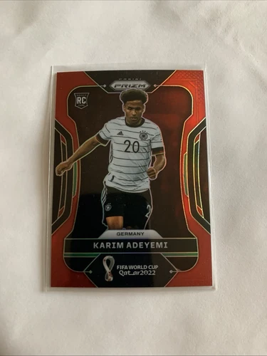 2022 Panini prizm world cup soccer Red /399 Karim Adeyemi RC