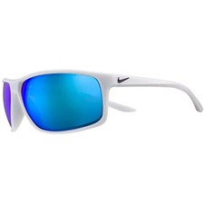 NEW Nike Wolf Grey Adrenaline Sunglasses with Blue Mirror Lenses  Cloth Bag