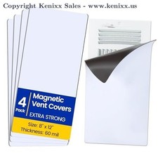 Magnetic Vent Covers, Extra Strong Magnets, 8" x 12" 4 Pack 8" x 12"-4Pack